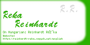 reka reinhardt business card